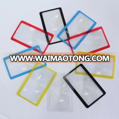 Custom PVC transparent magnifying glass business cards magnifier