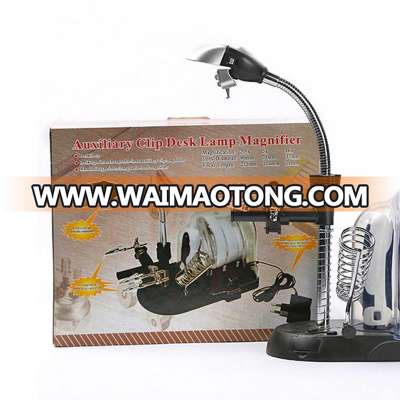 desktop portable swaps with LED lamp multi-function reading maintenance support high times a magnifying glass