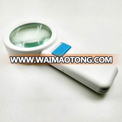 10X handheld magnifier with 10 LED TH-7015 for reading