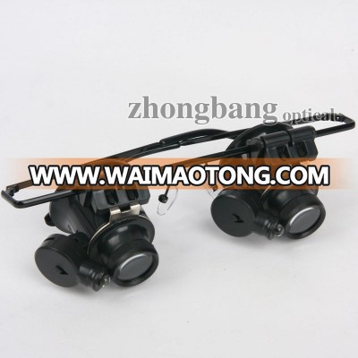 ZB glasses type watch repair magnifier with led light